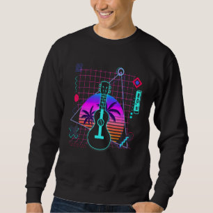 Moletom Estilo Ukulele Aestético Vaporwave 800s, Uke Guita