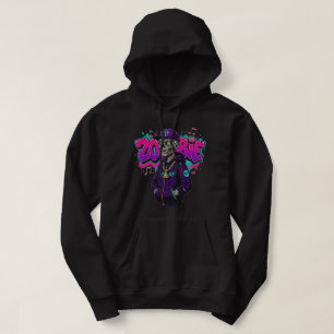 Moletom Estilo Urbano Zumbi com Gráficos - Esqueleto Hip H