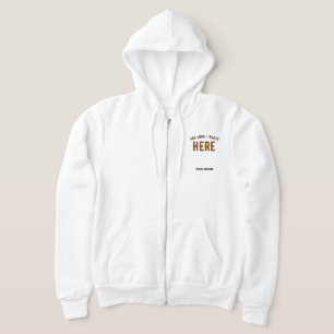 MOLETOM ESTILOSO BRANCO PERSONALIZÁVEL MODERNO VERIFICADO