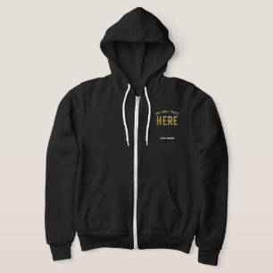 MOLETOM ESTILOSO MODERNO PERSONALIZÁVEL PRETO VERIFICADO C