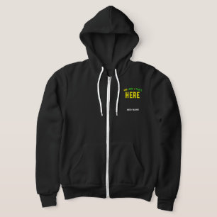 MOLETOM ESTILOSO MODERNO PERSONALIZÁVEL PRETO VERIFICADO C