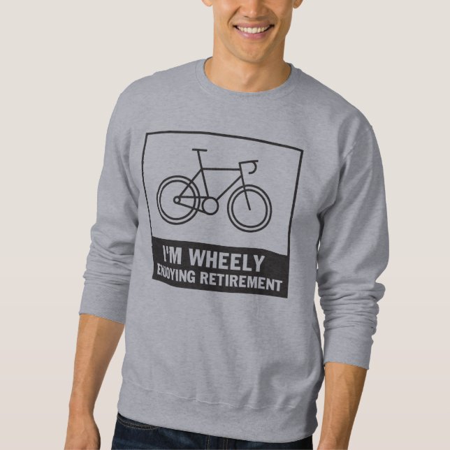 Moletom Estou a gostar da bicicleta de bicicleta Engraçado (Frente)