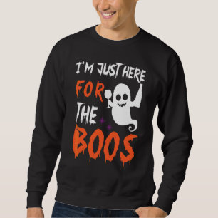 Moletom Estou Aqui Apenas Para As Vaias Fantasma De Hallow