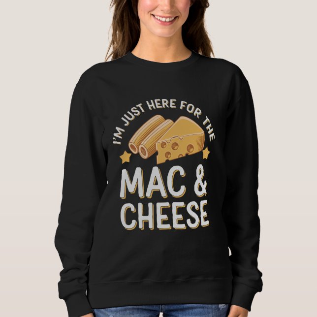 Moletom Estou Aqui Apenas Pelo Macarrão Com Queijo Macarrã (Frente)