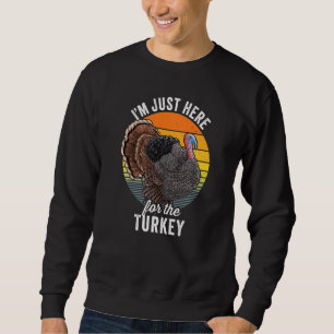 Moletom Estou aqui para a Ação de Graças da Turquia