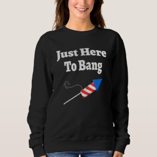 Moletom Estou Aqui Para Bang 4 De Julho, American Flag App