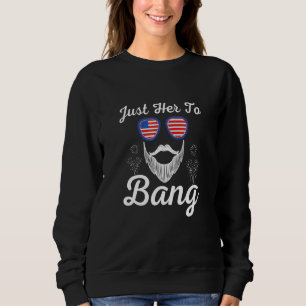 Moletom Estou Aqui Para Bang 4 De Julho, Óculos De Sol Usa