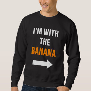 Moletom Estou com a fantasia de casal do parceiro de banan