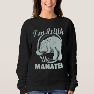 Moletom Estou Com O Peixe-Boi Manatee Mulheres Zookee