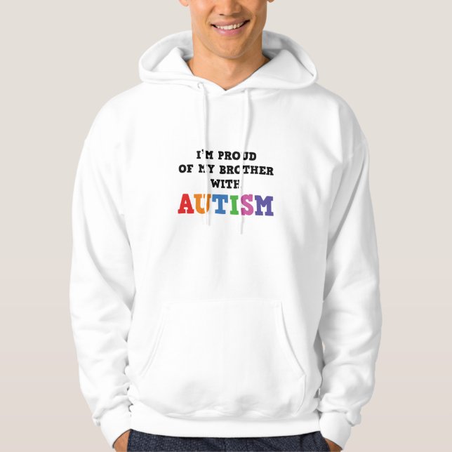 Moletom Estou Orgulhoso do meu irmão com autismo (Frente)