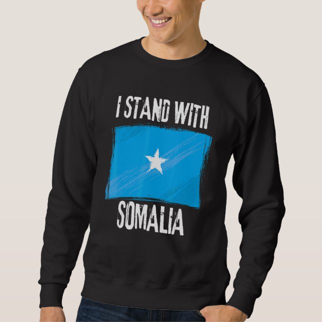 Moletom Estou Presente Na Bandeira Somali Da Somália (Frente)