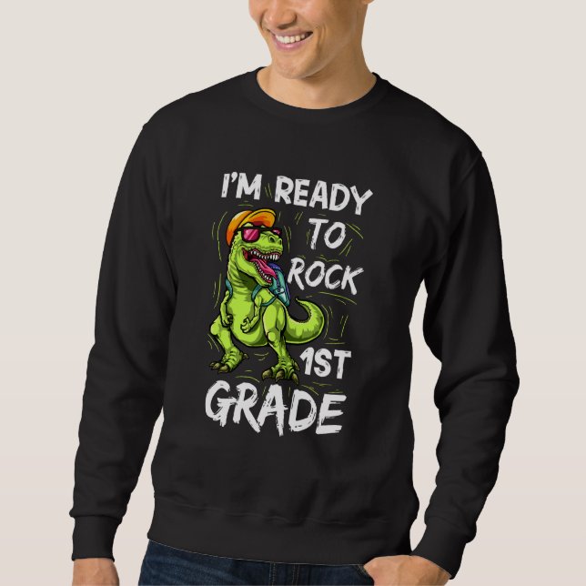 Moletom Estou Pronta Para Balançar O Roupa Rex Do Dinossau (Frente)