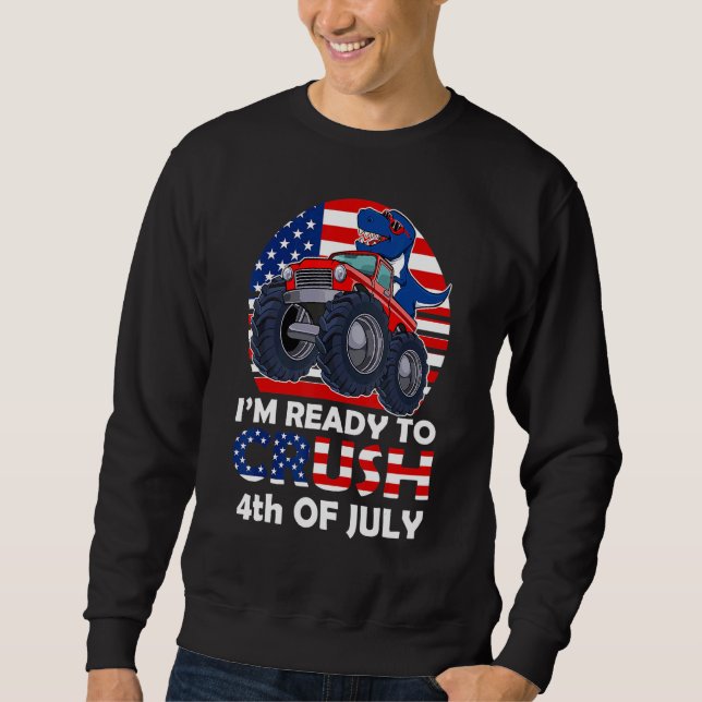 Moletom Estou Pronta Para Esmagar O Dia 4 De Julho. (Frente)