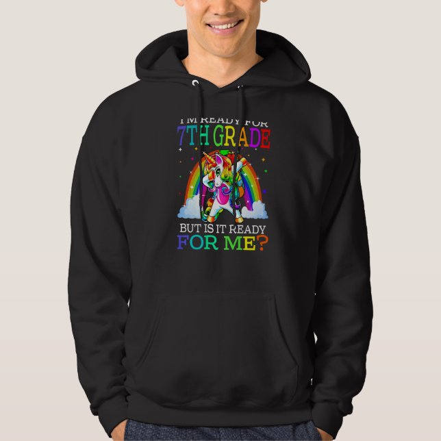 Moletom Estou pronto para 7, mas está pronto para mim. (Frente)