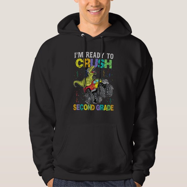 Moletom Estou Pronto Para Esmagar Dinossauro De Caminhão M (Frente)