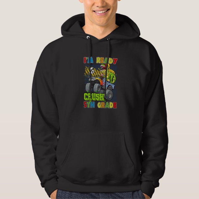 Moletom Estou Pronto Para Esmagar o Monstro de Dinossauro  (Frente)
