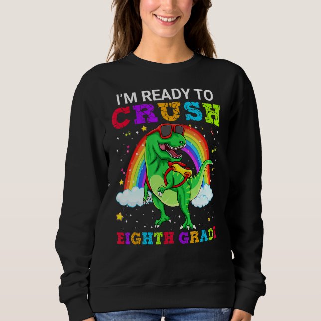 Moletom Estou pronto para esmagar o Tee do Dinossauro Rex  (Frente)