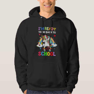 Moletom Estou Pronto Para Voltar Para A Escola Unicórnio E