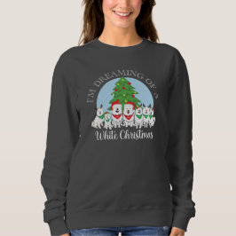 Moletom Estou sonhando com um Natal branco com Aslan