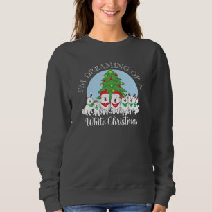 Moletom Estou sonhando com um Natal branco com Aslan