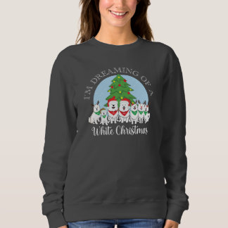 Moletom Estou sonhando com um Natal branco com Aslan