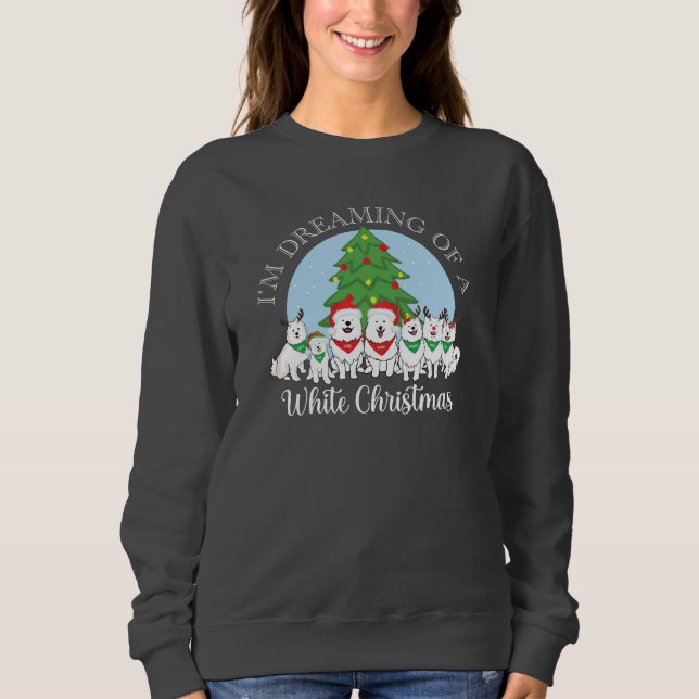 Moletom Estou sonhando com um Natal branco com Aslan (Frente)