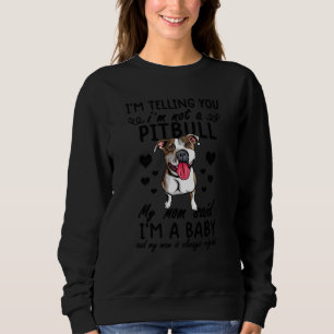 Moletom Estou te dizendo que não sou um Pitbull que minha