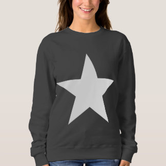 Moletom Estrela (branca)/camisola das mulheres