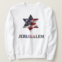 Moletom Estrela de Davi EUA, jerUSAlem Israel Palestina Gu