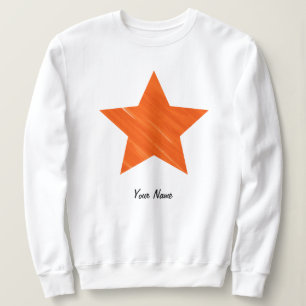 Moletom Estrela Laranja Mínima Legal Anestésica Personaliz