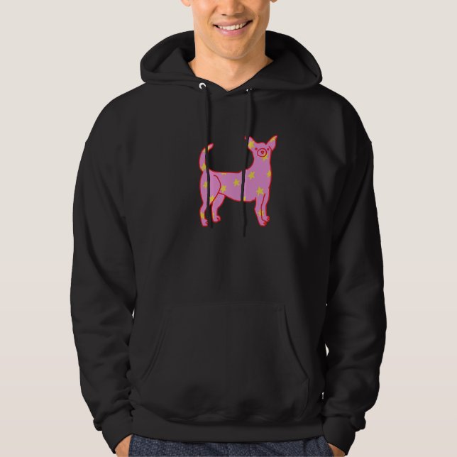 Moletom Estrela Rosa Chihuahua (Frente)