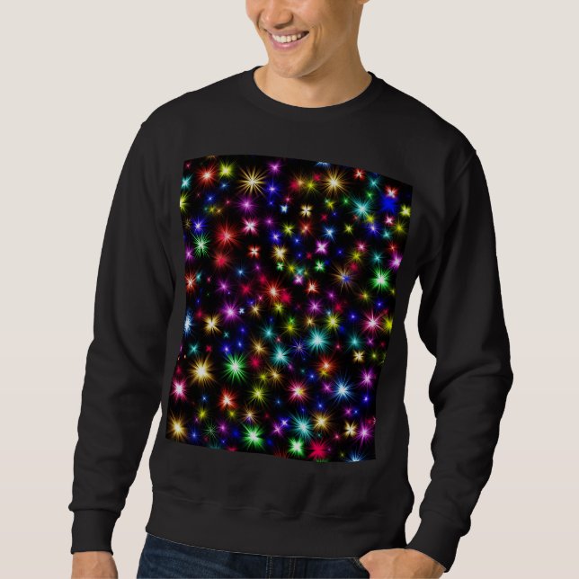 Moletom Estrelas coloridas Fireworks Design-27317 (Frente)