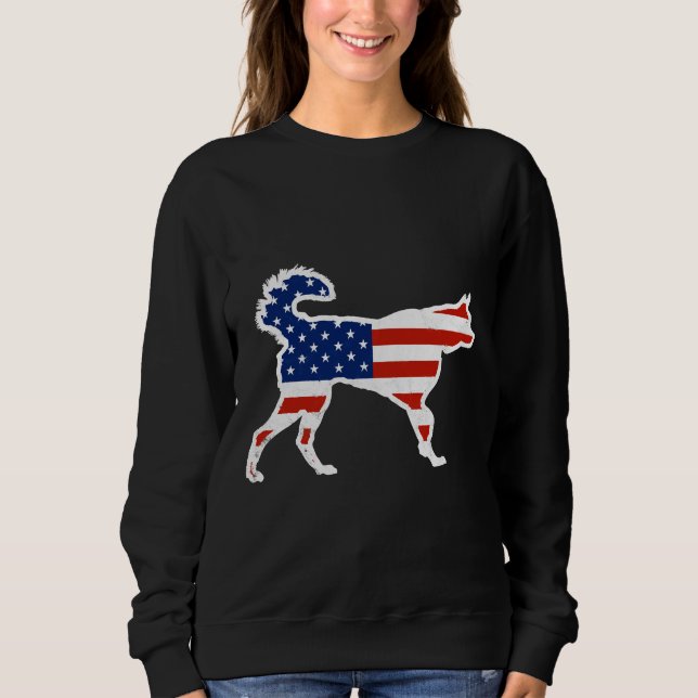 Moletom Estrelas roucos E Strips Patriot Dog (Frente)