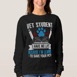 Moletom Estudante Viva Não Tenho Vida Para Salvar Seu Pet 