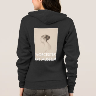 Moletom Estudo de uma jovem mulher - Hoodie do fecho de