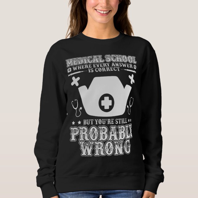 Moletom Estudos Médicos Estudantes de Ensino Superior (Frente)