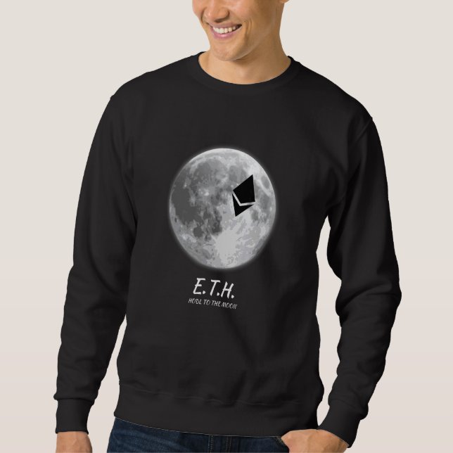 Moletom Eth Hodl Para A Cripto Da Lua (Frente)