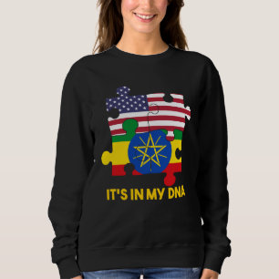 Moletom Etiópia Etíopes África Bandeira Orgulhoso DNA Amer