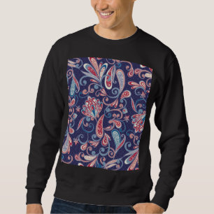 Moletom Étnico Floral: Abstrato Oriental sem carne.