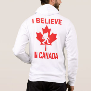 Moletom Eu Acredito no Canadá - Funny Bigfoot