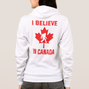 Moletom Eu Acredito no Canadá - Funny Bigfoot