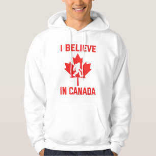 Moletom Eu Acredito no Canadá - Funny Bigfoot