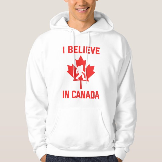 Moletom Eu Acredito no Canadá - Funny Bigfoot     (Frente)
