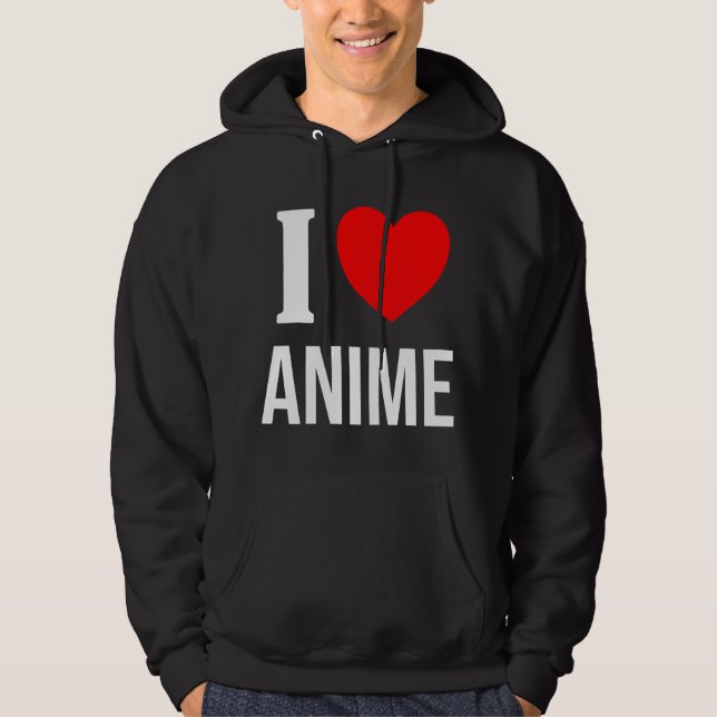Moletom Eu Adoro Anime Eu Amo Anime (Frente)
