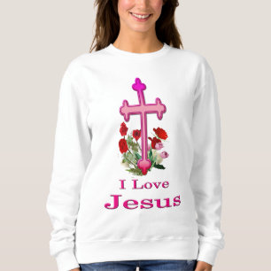 Moletom Eu adoro as mulheres de Jesus roupa cristã
