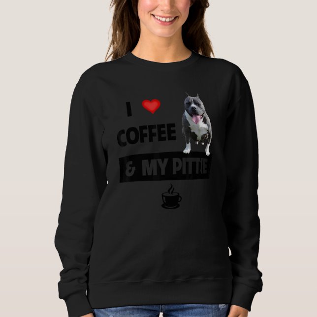 Moletom Eu Adoro Café E Minha Mãe Pai Pitbull Animal (Frente)