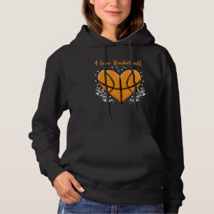 Moletom Eu adoro desportistas de basquetebol, mulheres cri