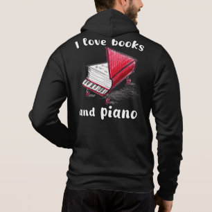 Moletom Eu Adoro Livros E Piano, Autêntica Arte Livre
