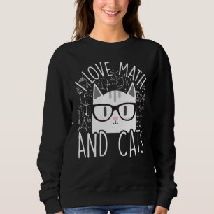 Moletom Eu Adoro Matemática E Gatos Gato Gato Cálcio de Ál