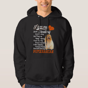 Moletom Eu Adoro Minha Meia Roubando Lâmina Puxando Pomerâ